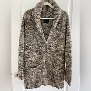 Wilfred zipper cardigan / sweater coat